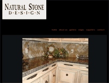 Tablet Screenshot of naturalstonedesignllc.com